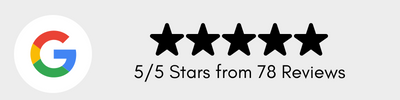 Stars, google reviews, black font